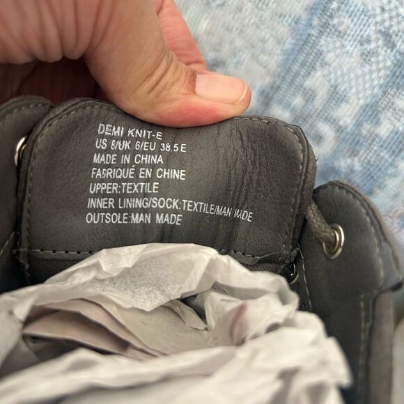 Just Fab Demi Knit Lug Sole Combat Boots - Picture 11 of 15